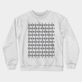 Monochrome Pattern Crewneck Sweatshirt